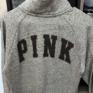 VS Pink 1/4 zip sweatshirt